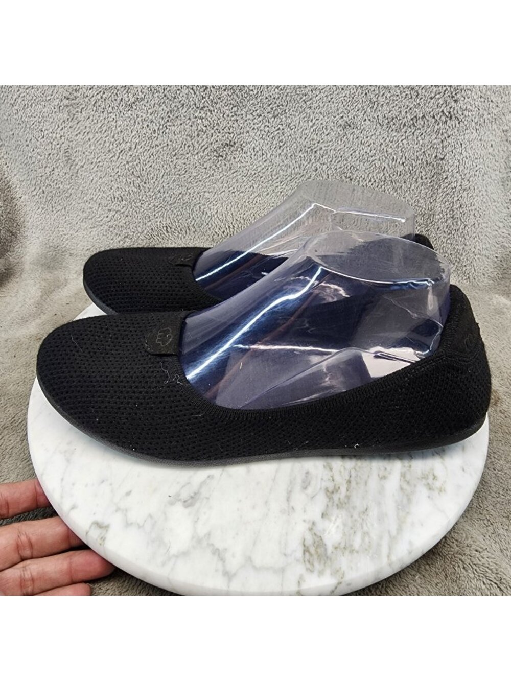 Merinos Shoes Womens Size 9 Black Wool Flats *Read*